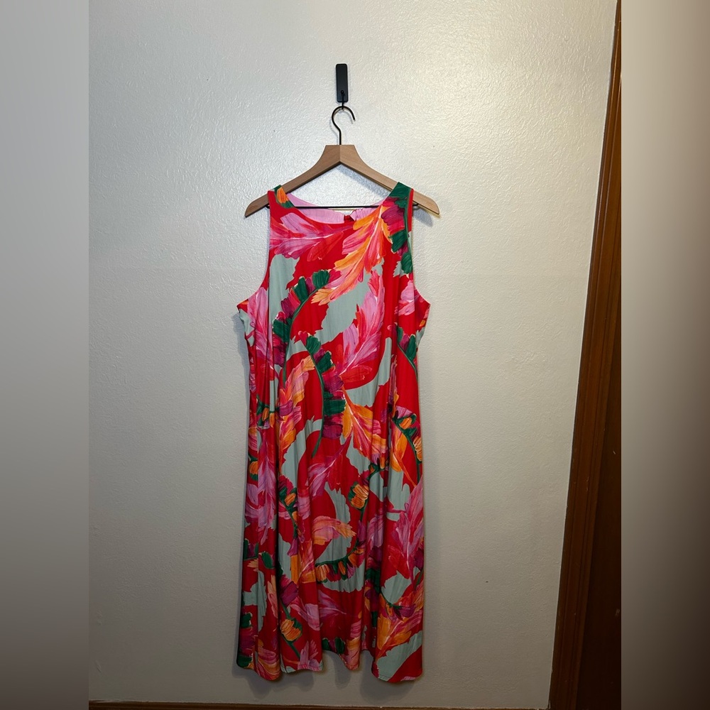 Chico’s Spring Colors Size 3 Dress (Fits like size 16) - Picture 2 of 6